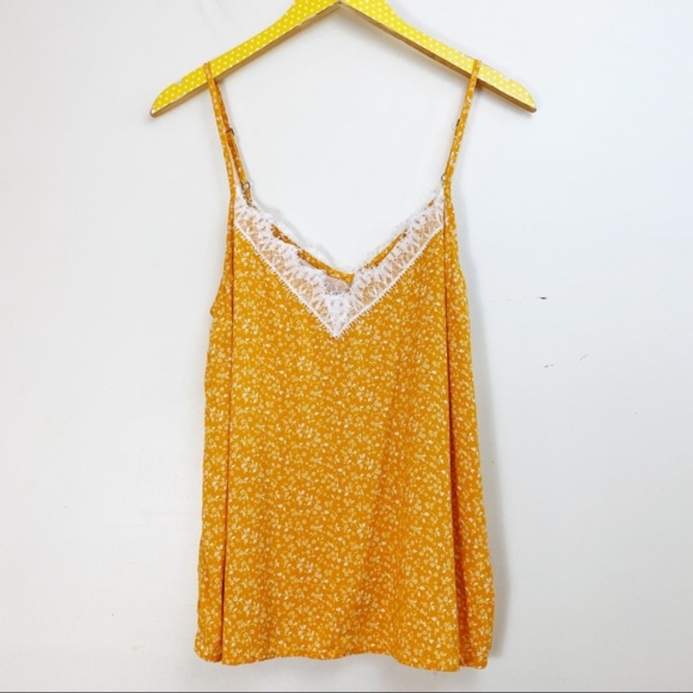 Abercrombie & Fitch  Lace Embroidered Floral Camisole Tank